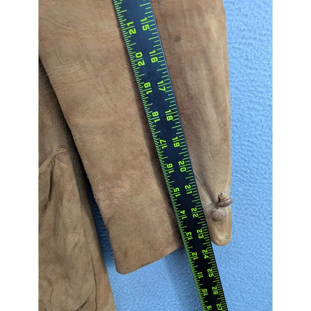 Vintage McGregor Blazer Suede Leather Sport Coat Jacket Men's 38 USA Rodeo Brown